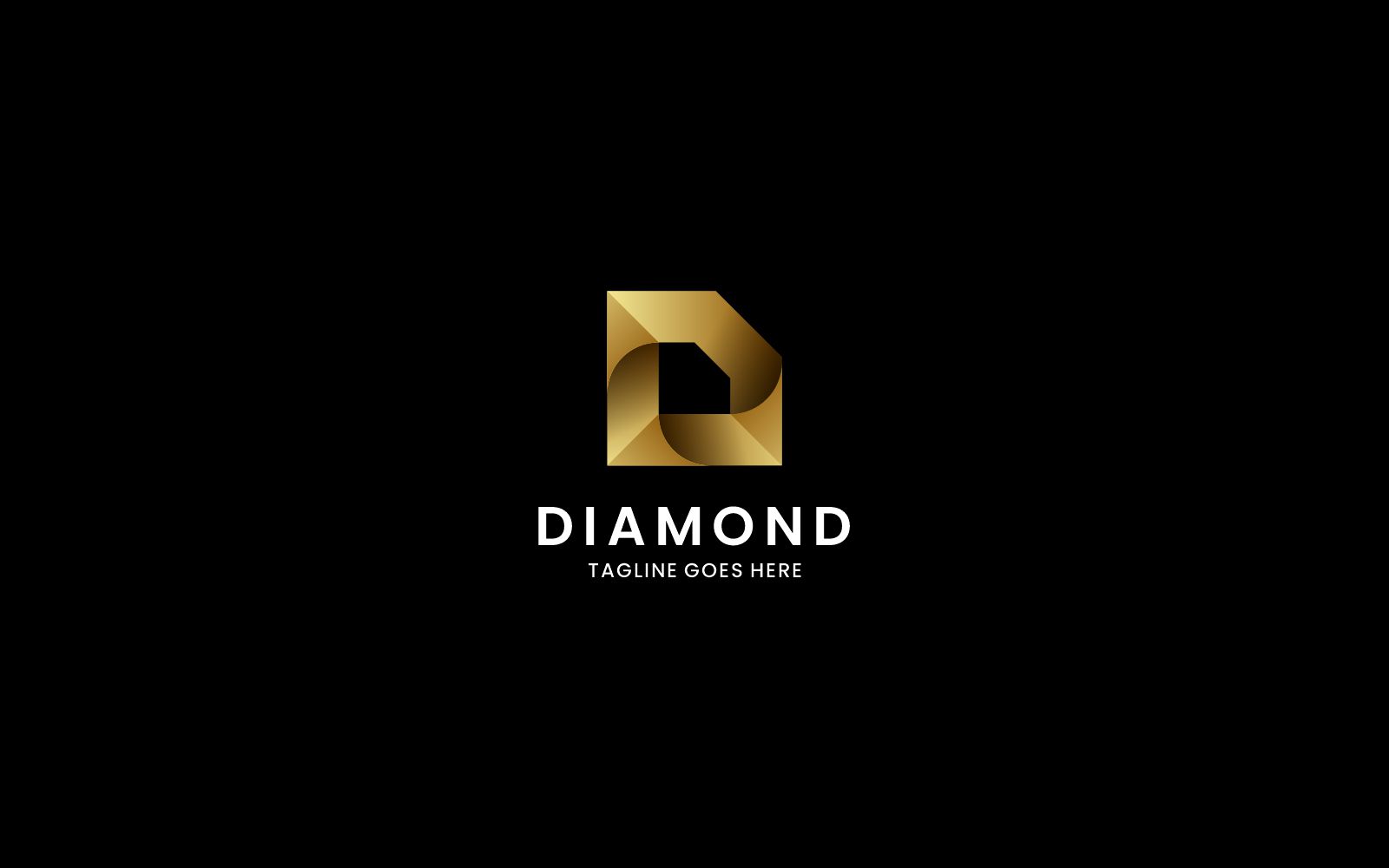 Letter Diamond Gradient Logo