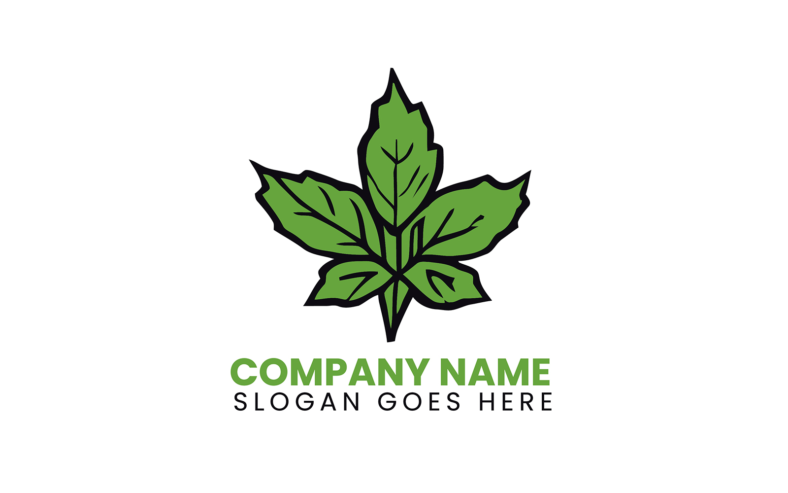 Green Botanical Logo Ready To Use Template
