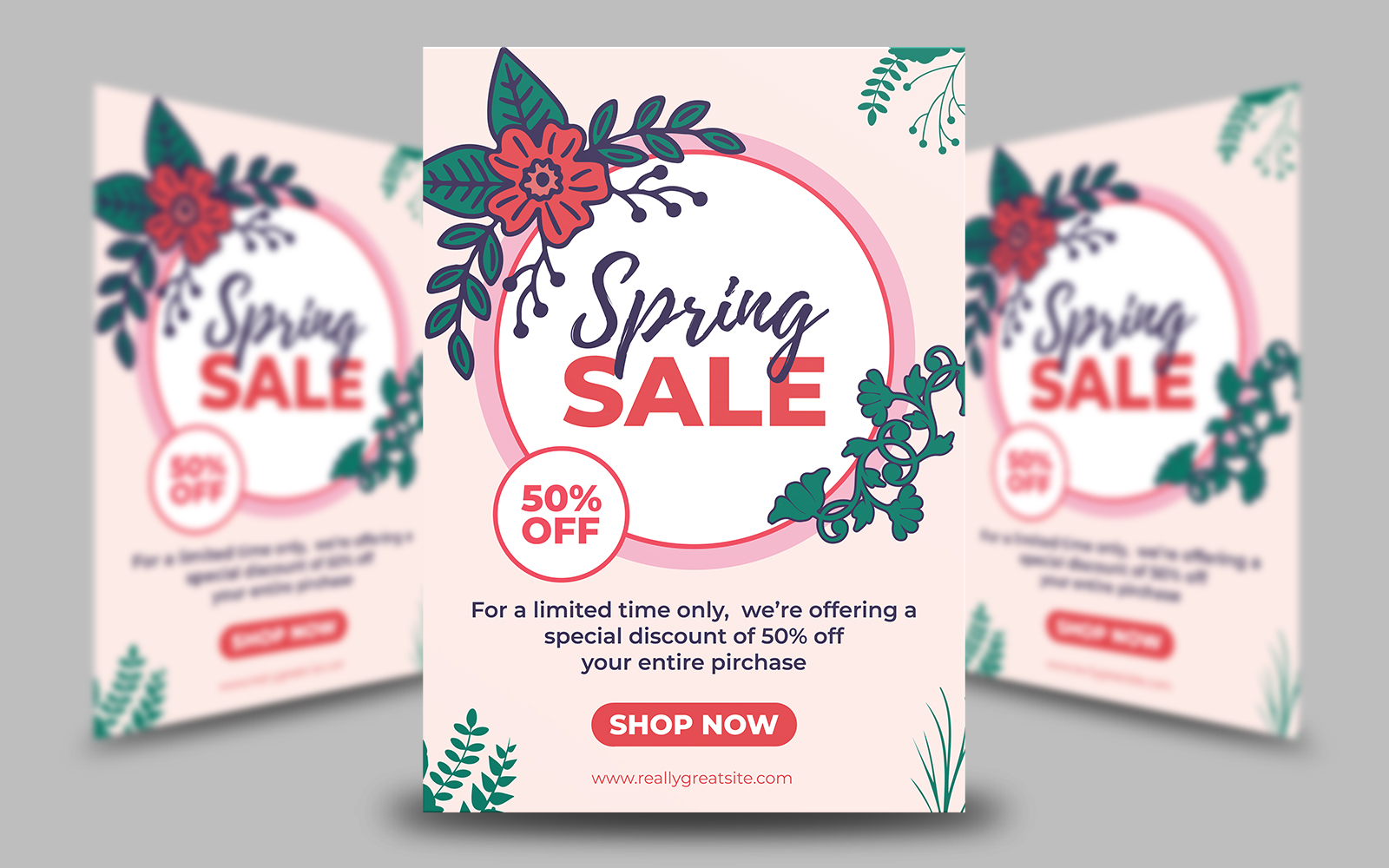 Spring Sale Flyer Template