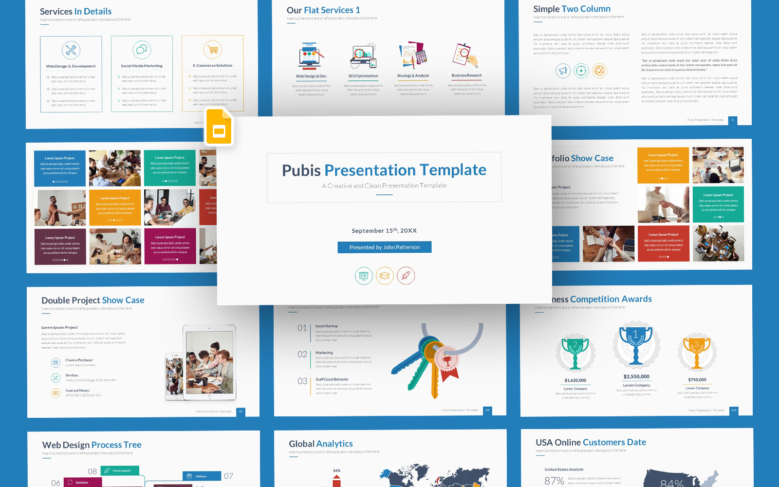 Pubis Business Google Slides Template