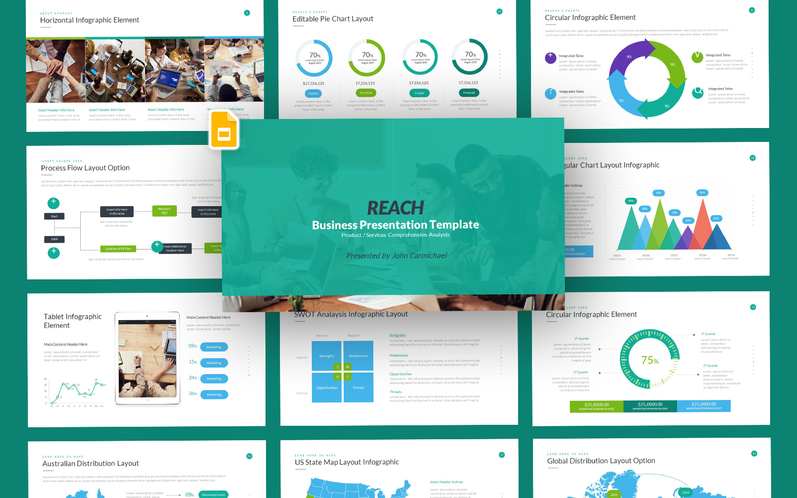 Reach Business Google Slides Template