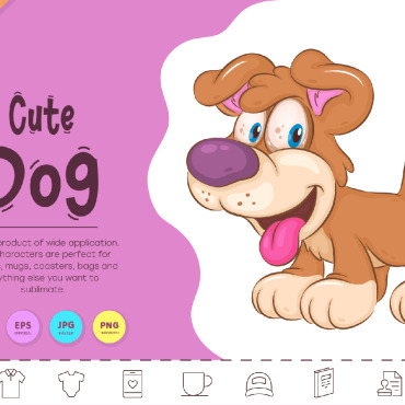 Cartoon Dog Vectors Templates 323198