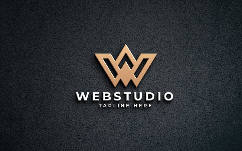 Web Studio - Letter W Logo Template