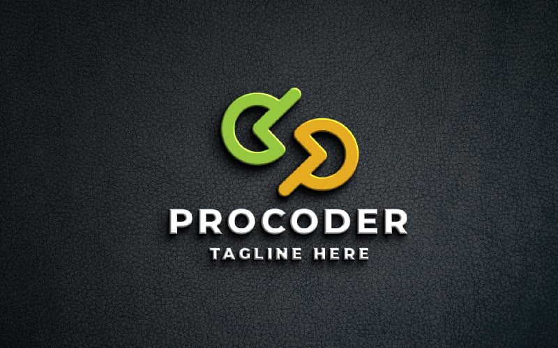 Professional Programing Coder Logo Template
