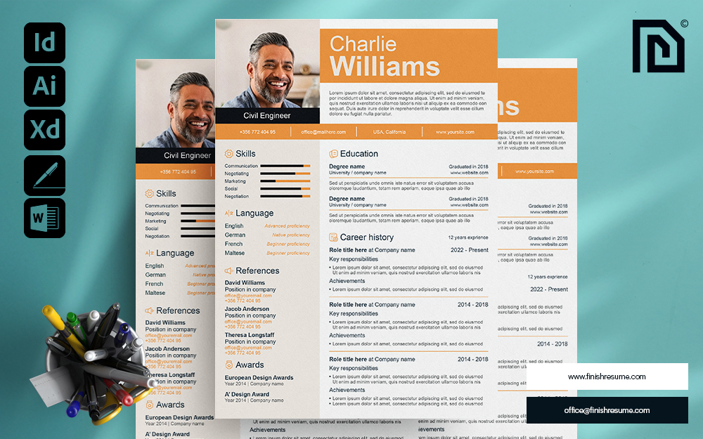 Civil Engineer Resume Template | Finish Resume