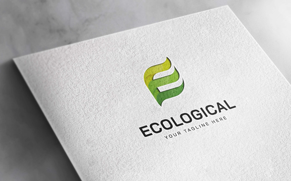 Letter E Logo Ecological Logo