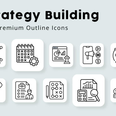 Framework Strategy Icon Sets 324028