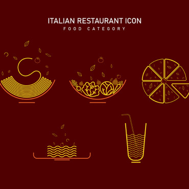 Restaurant Pasta Vectors Templates 324071