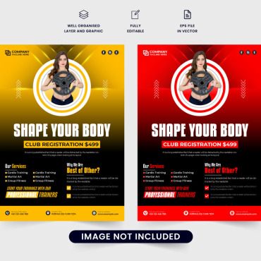 Poster Fitness Corporate Identity 324201