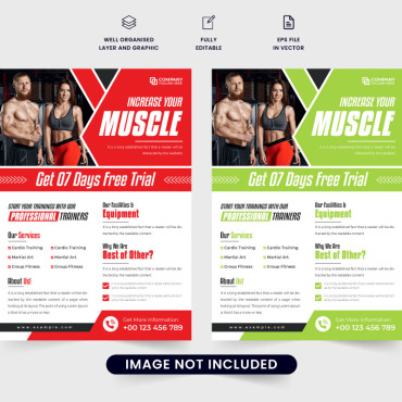 Poster Fitness Corporate Identity 324333
