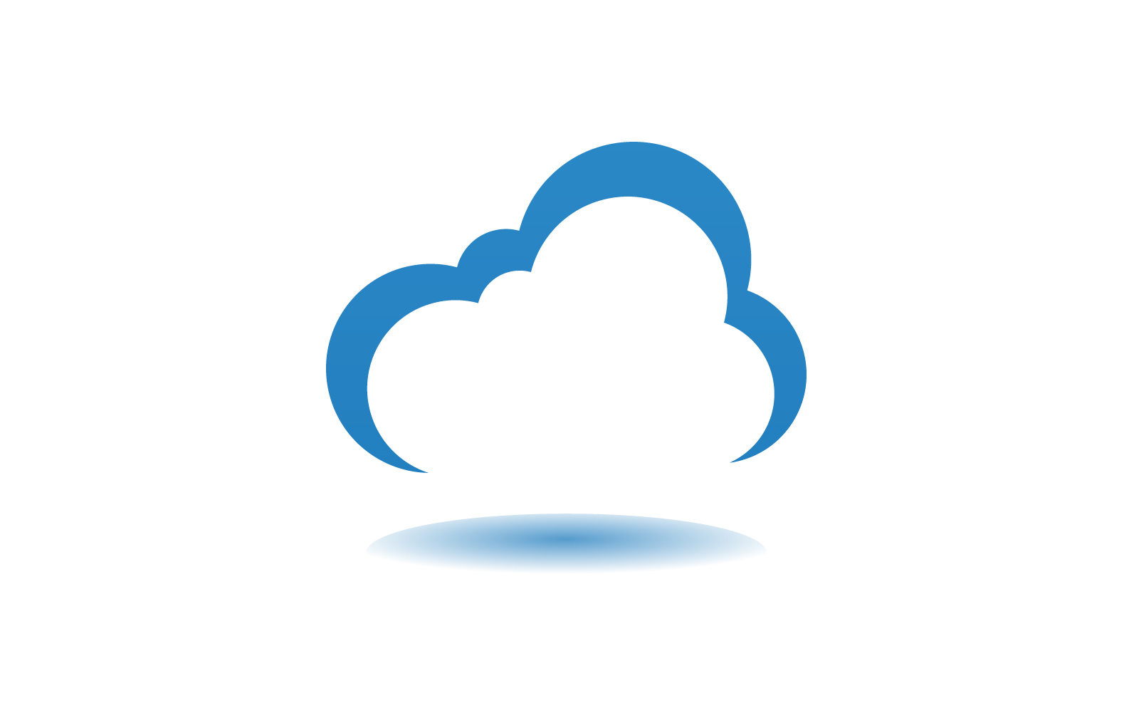 Cloud blue  element design  logo company v2