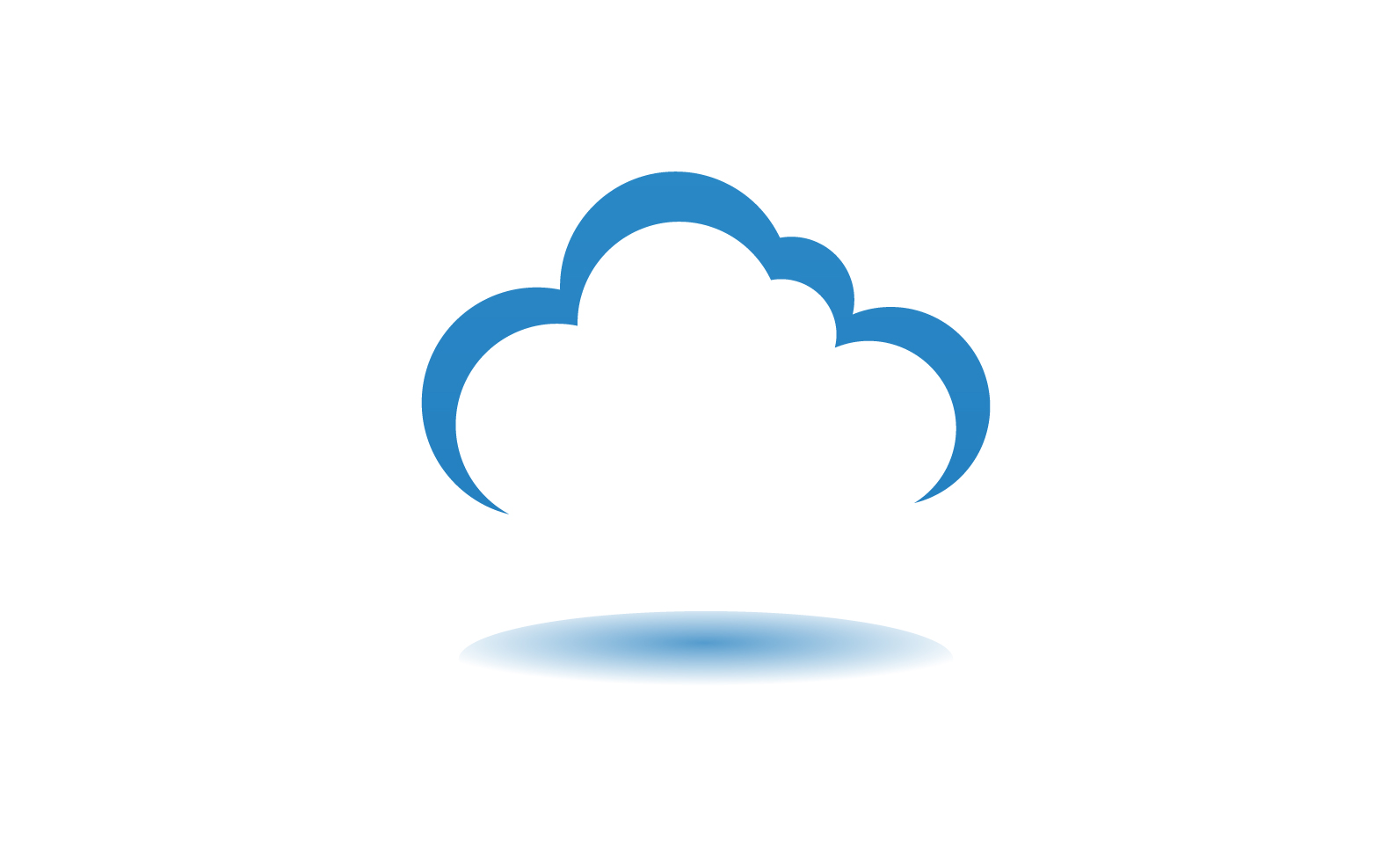 Cloud blue  element design  logo company v3