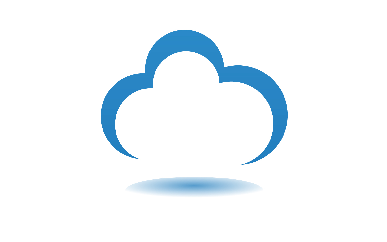 Cloud blue  element design  logo company v7