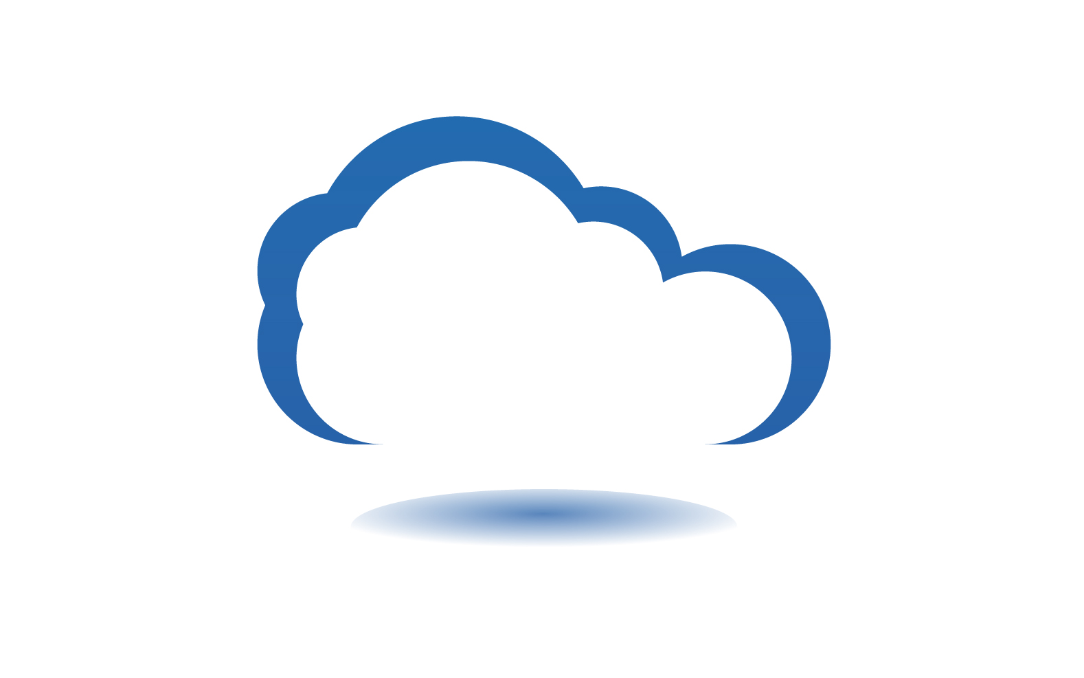 Cloud blue  element design  logo company v15