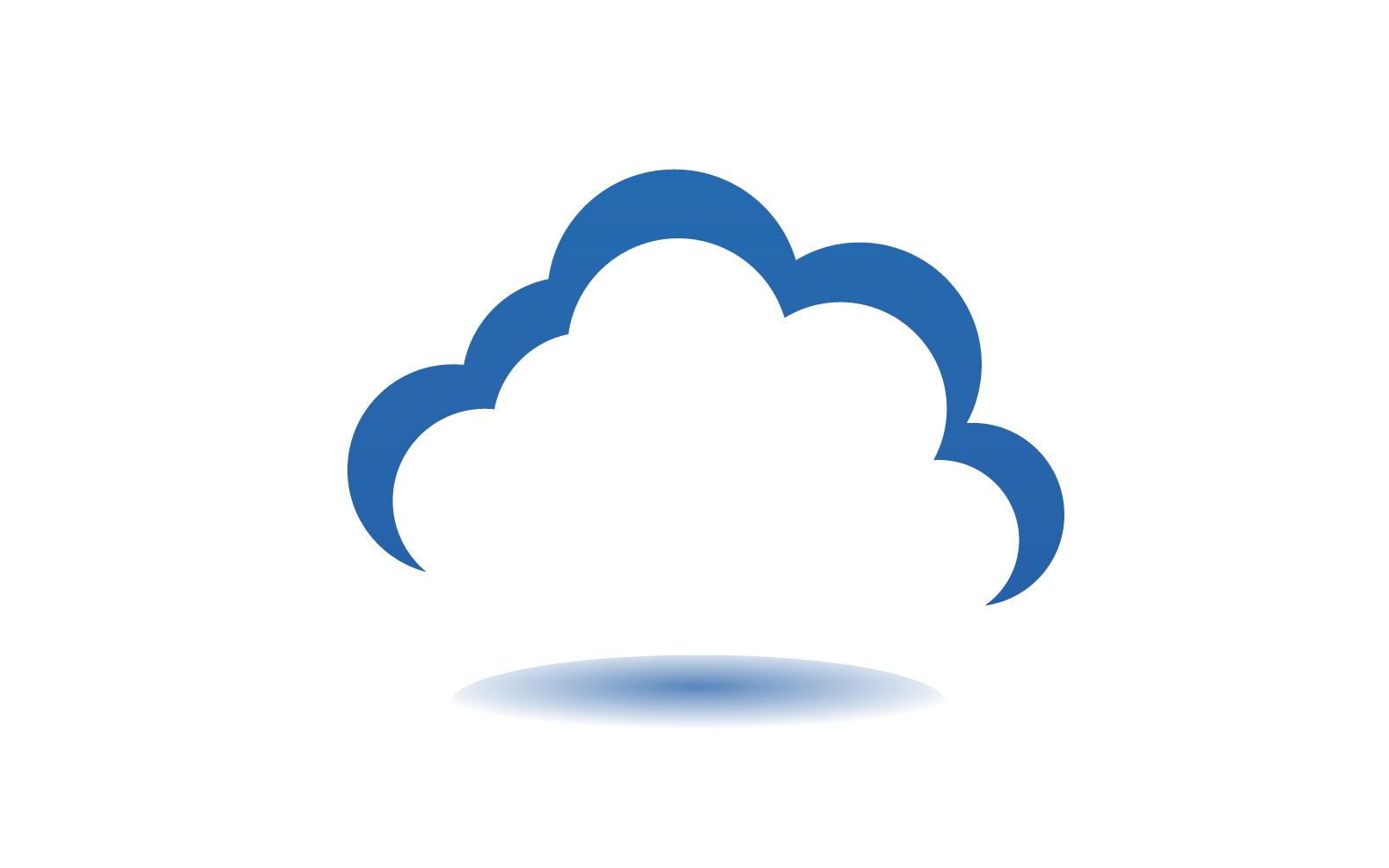 Cloud blue  element design  logo company v16