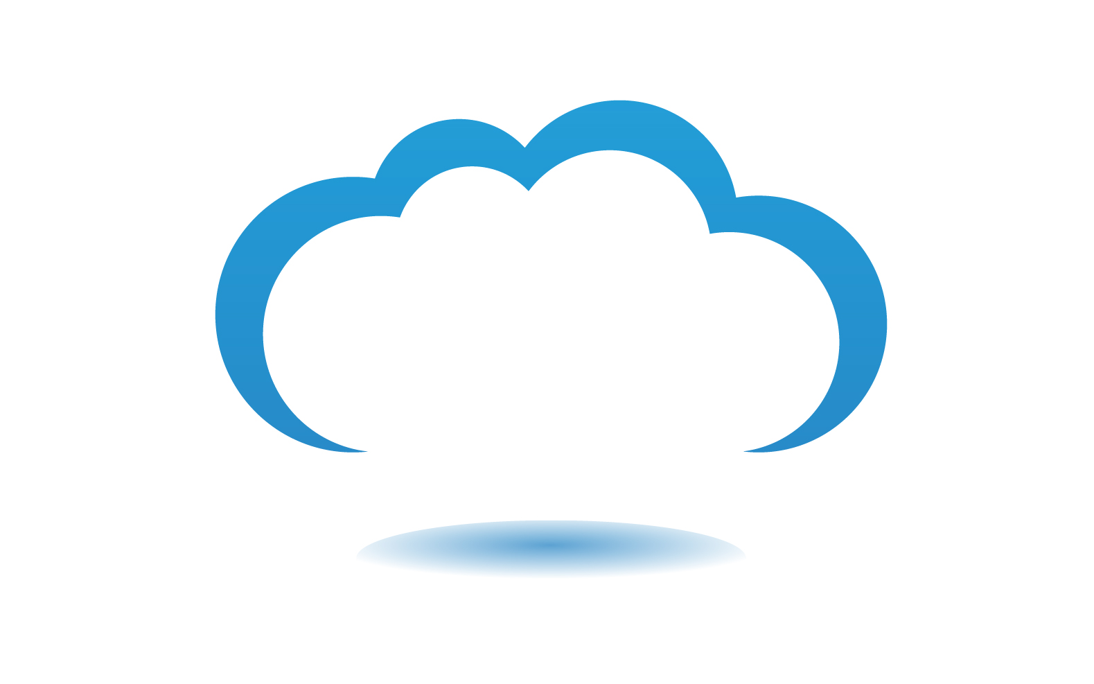 Cloud blue  element design  logo company v18