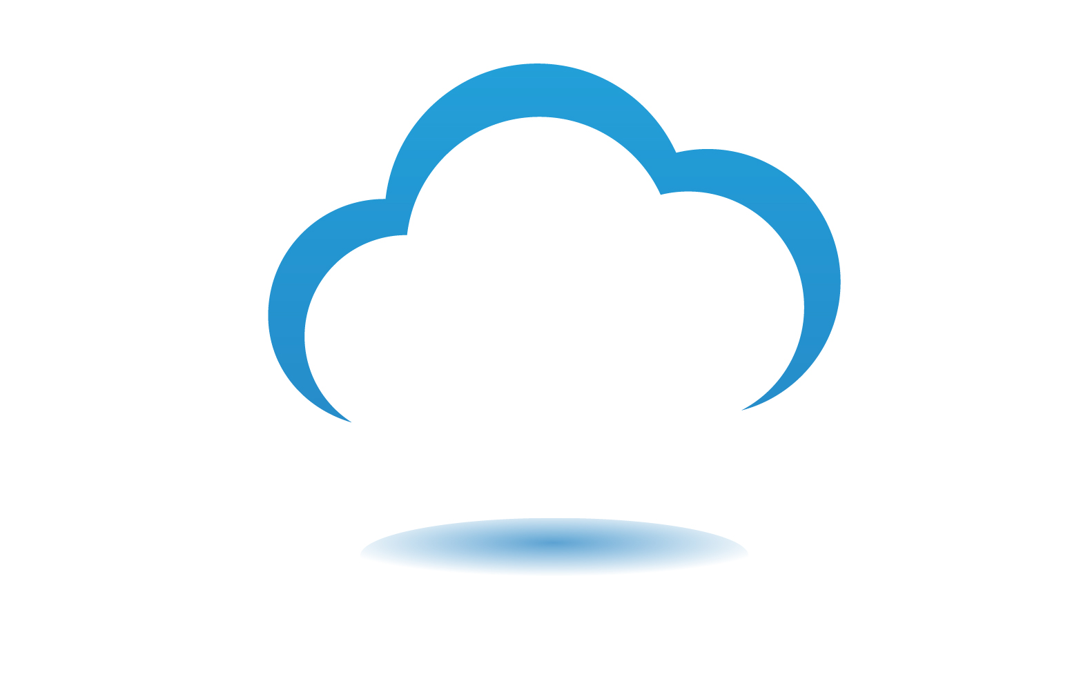 Cloud blue  element design  logo company v19