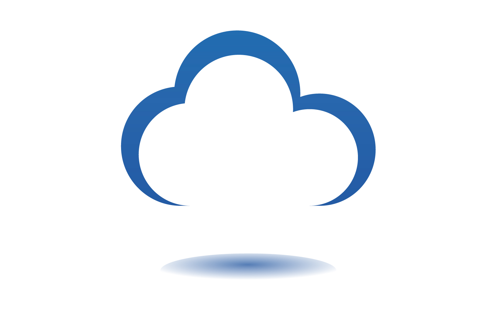 Cloud blue  element design  logo company v32