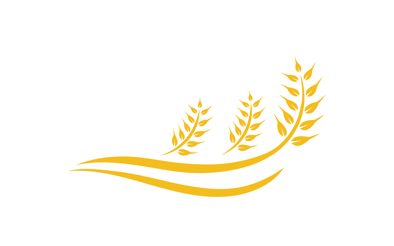 Agriculture wheat rice food logo v3