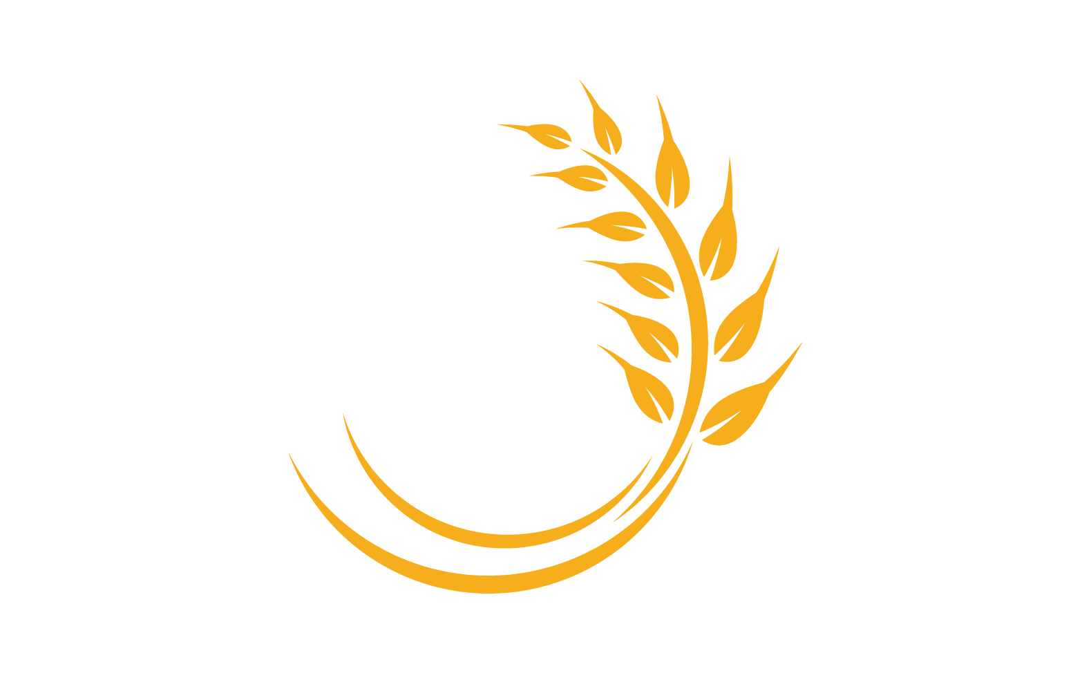 Agriculture wheat rice food logo v5