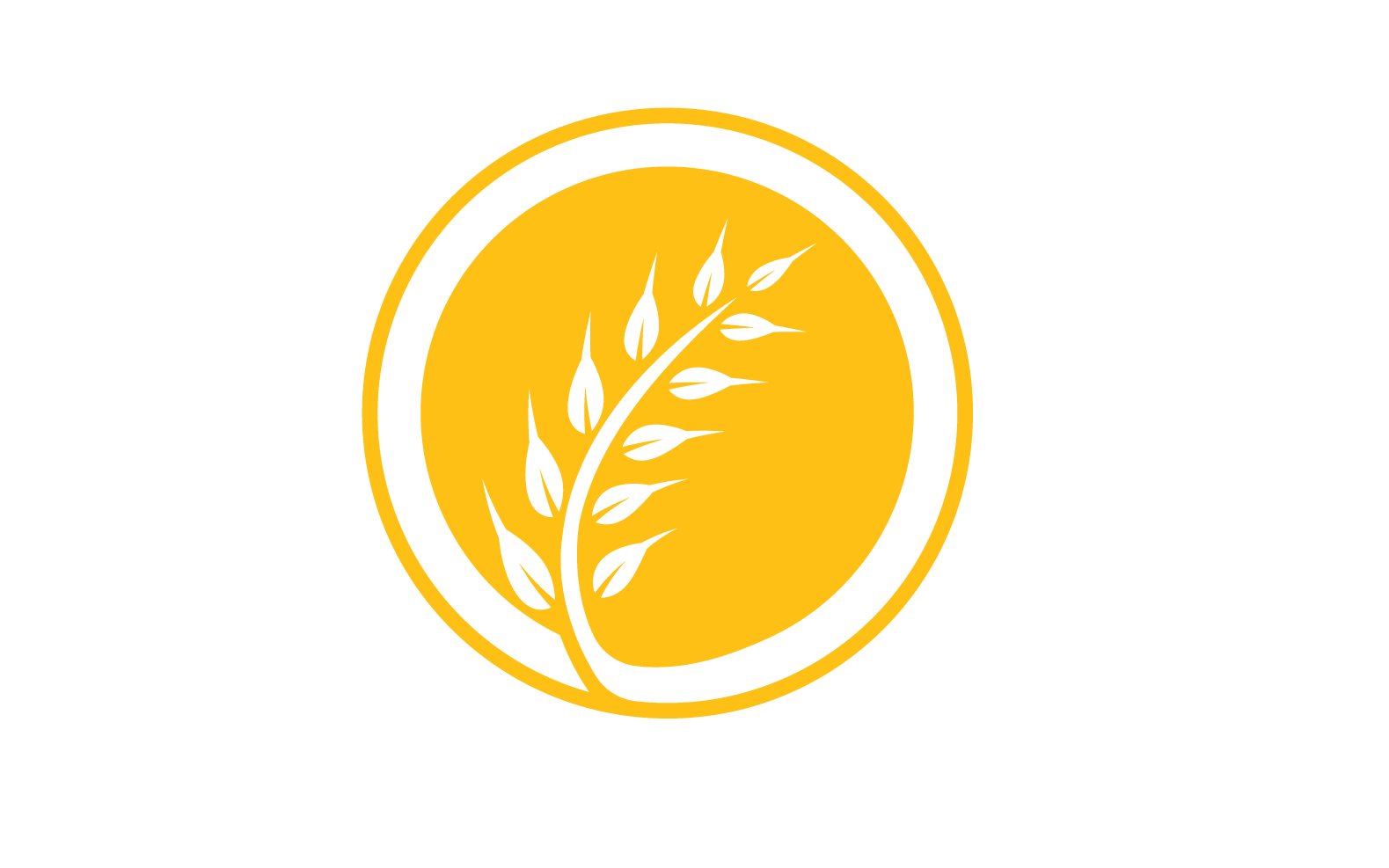 Agriculture wheat rice food logo v12