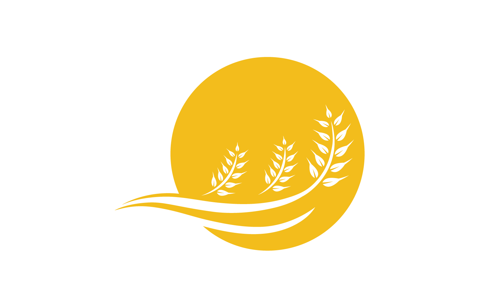 Agriculture wheat rice food logo v31