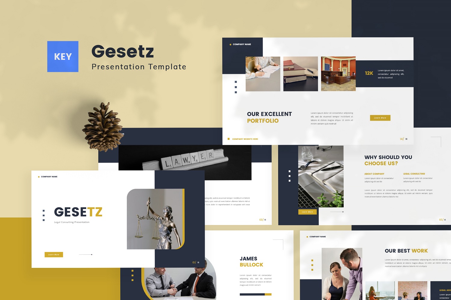 Gesetz — Legal Consulting Keynote Template