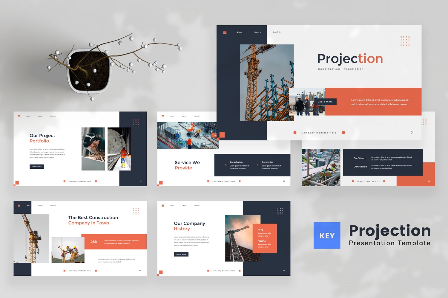 Projection — Construction Keynote Template