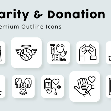 And Donation Icon Sets 324617