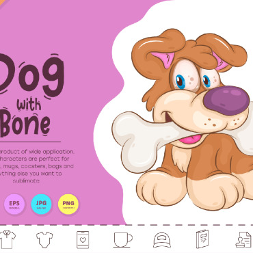 Dog With Vectors Templates 324692