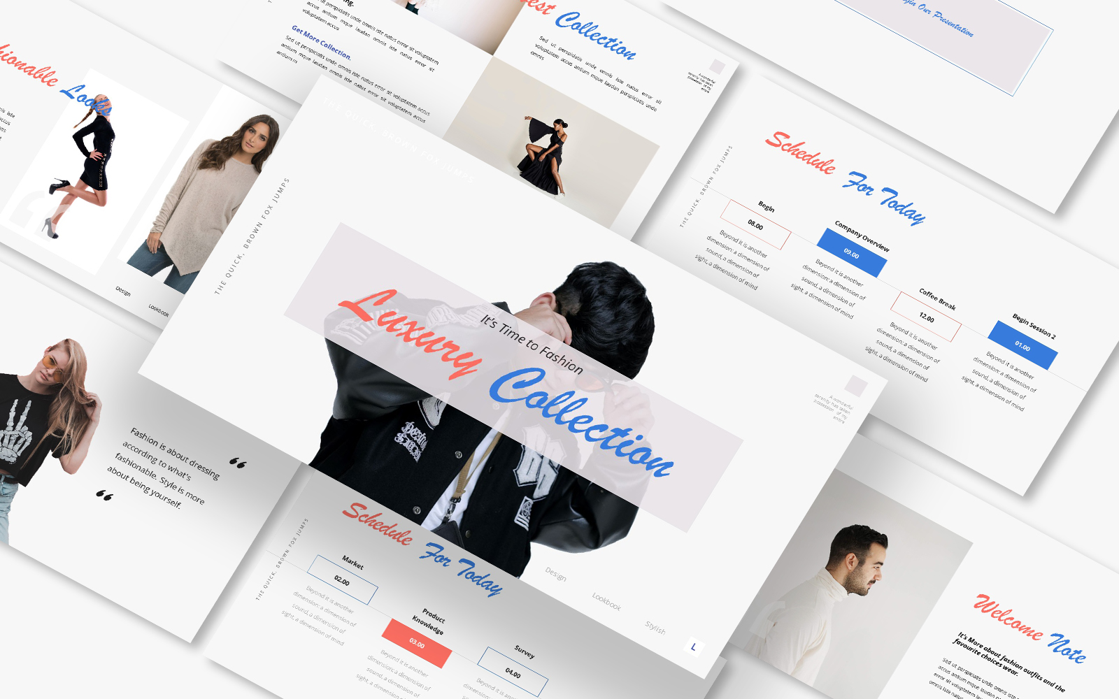 Luxury Fashion Collection Google Slides Template
