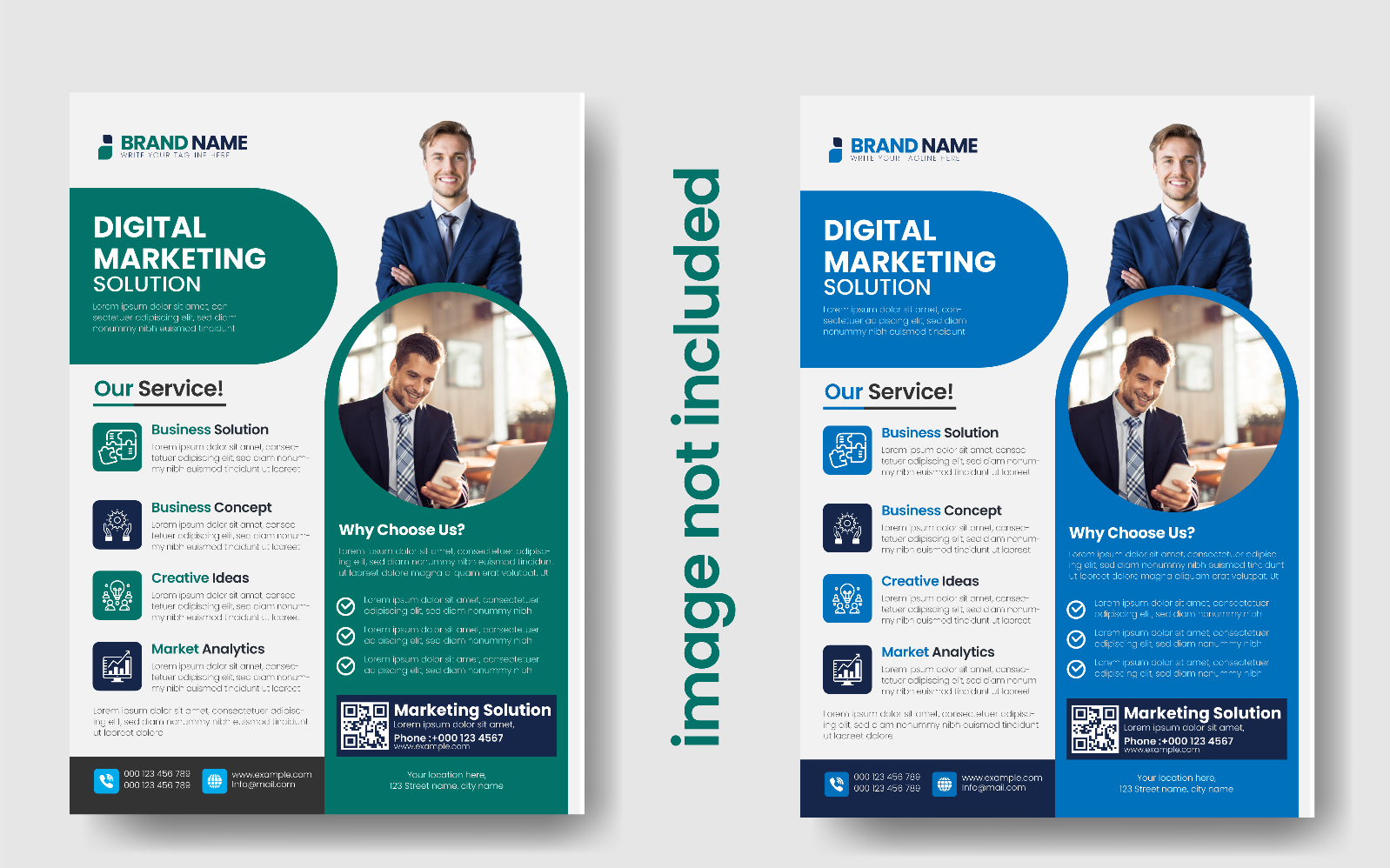 Digital Marketing Flyer Print Ready Template