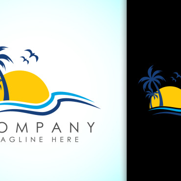 Ocean Sun Logo Templates 324859