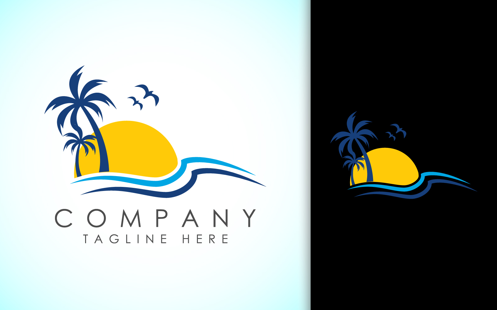 Tropical Beach Logo Design