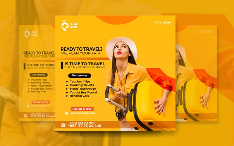 Modern Travel Agency Flyer Template - Journey - Travel - Leisure-Another