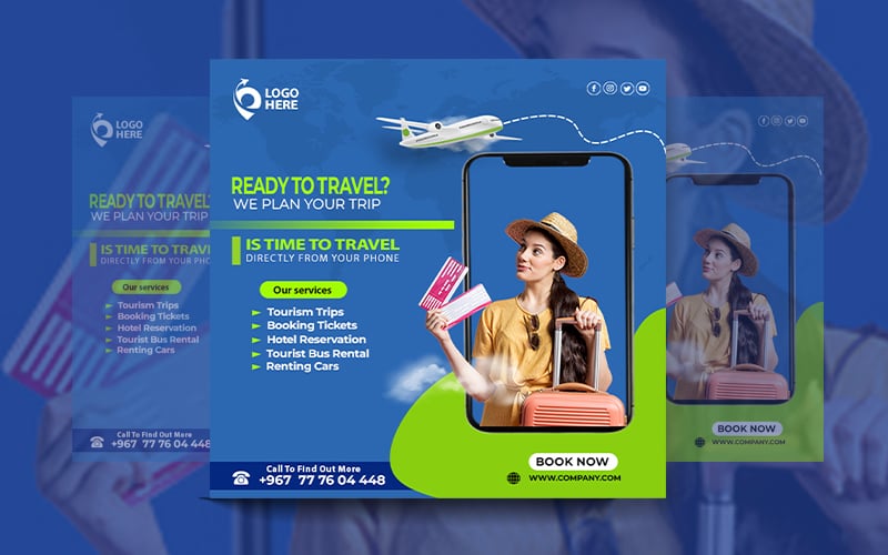 Modern Travel Agency Flyer Template - Trip - Travel - Tourism - Other