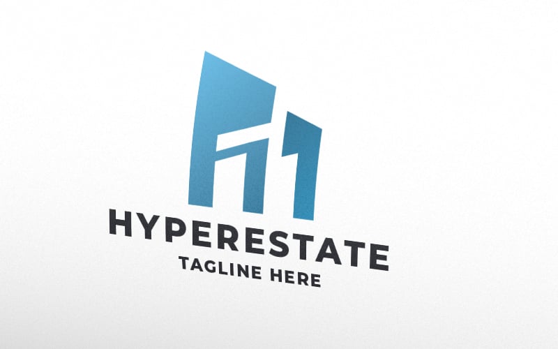 Hyper Estate Letter H Logo Template