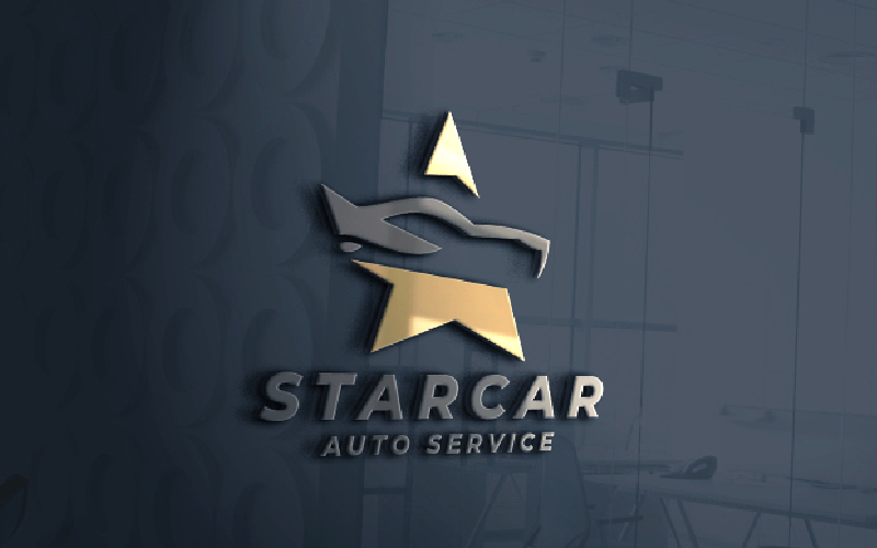Star Car Logo Vector Template