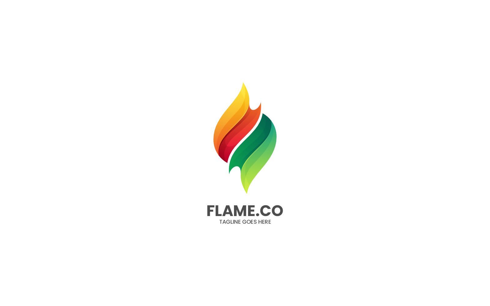 Flame Gradient Colorful Logo 2