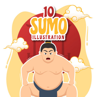 Sumo Wrestler Illustrations Templates 324923