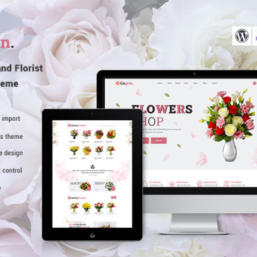 Birthday Bouquet WordPress Themes 324937
