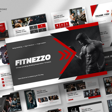 Fitness Sports PowerPoint Templates 325002