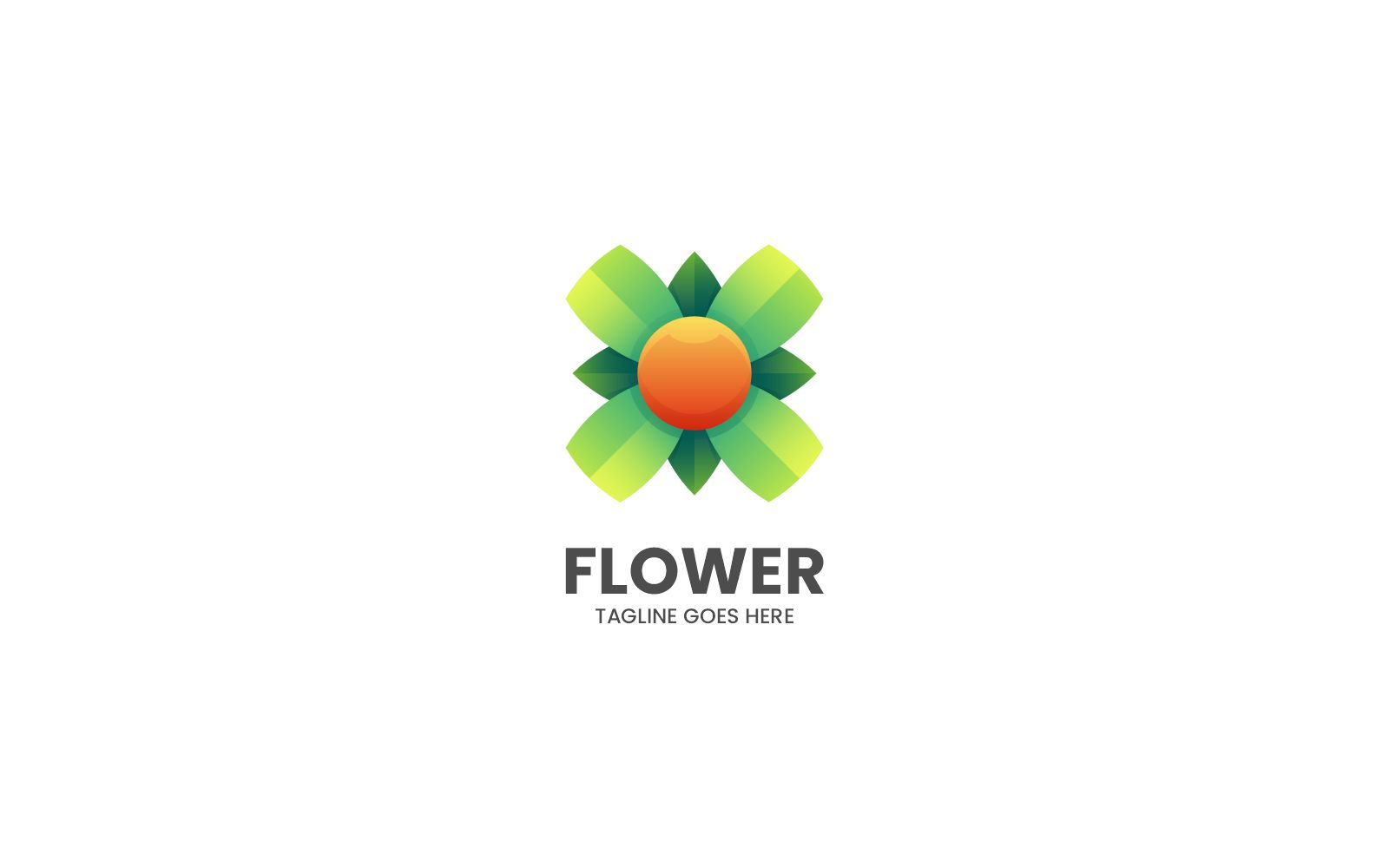 Flower Gradient Colorful Logo 6