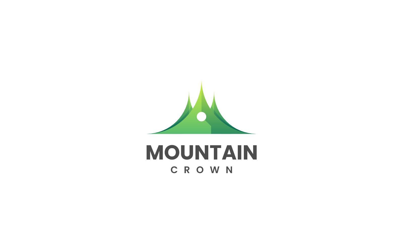 Mountain Crown Gradient Logo
