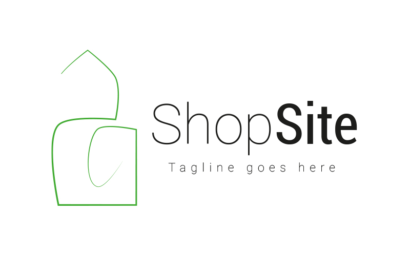 E-commerce line art logo design