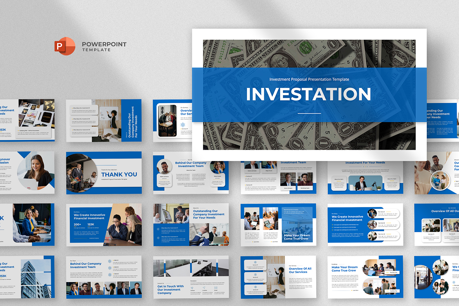 Investasion - Financial Company Powerpoint Template