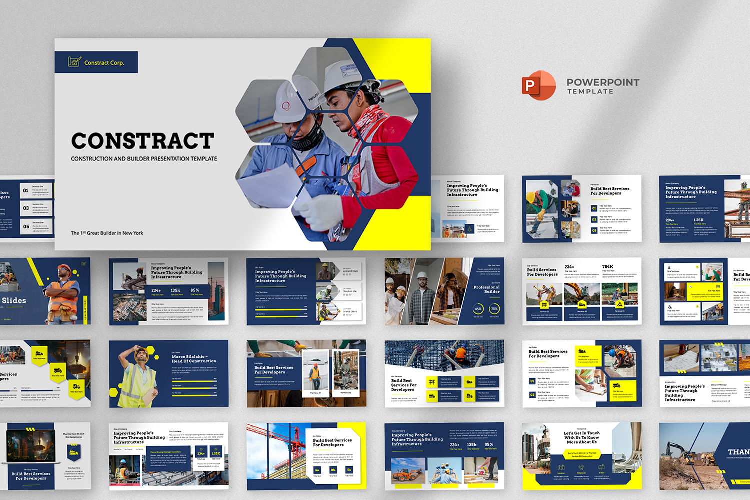 Constract - Construction & Engineering Powerpoint Template