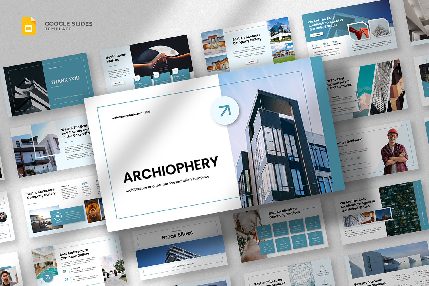 Archiophery - Architecture & Interior Google Slides Template