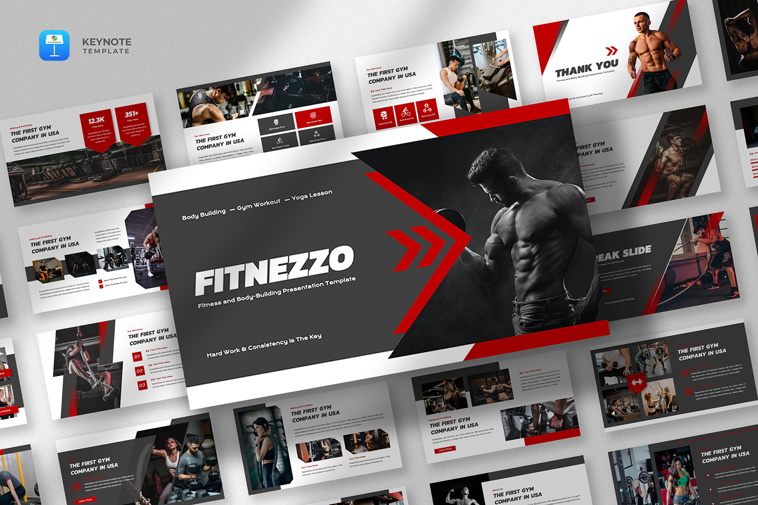 Fitnezzo - Fitness & Gym Keynote Template