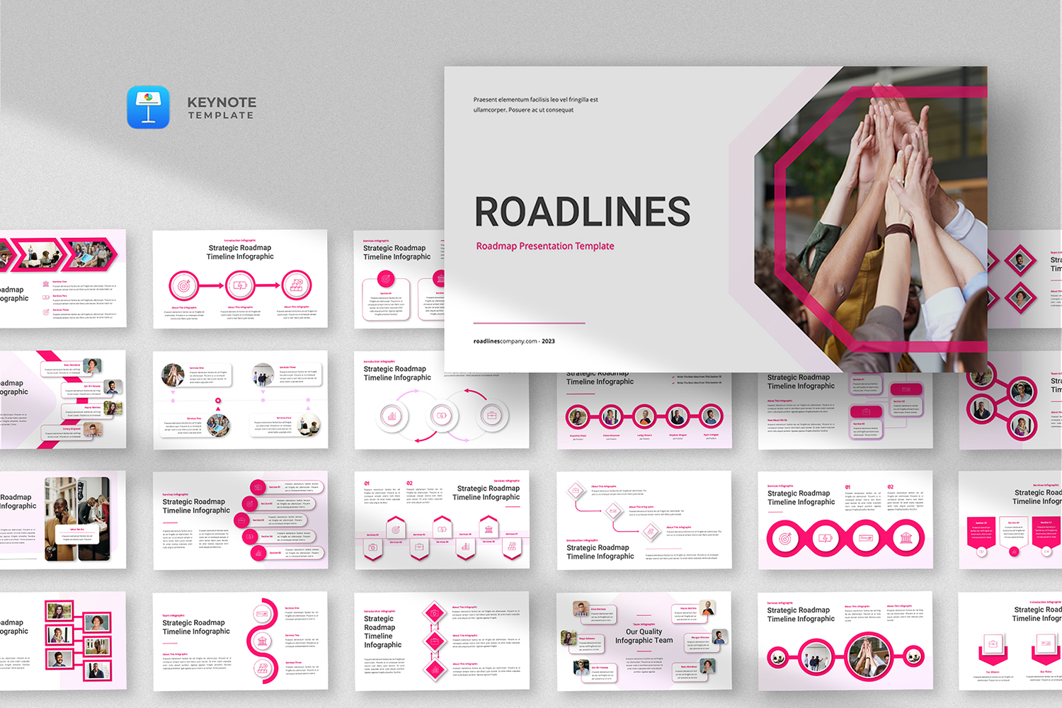 Roadlines - Project Roadmap Keynote Template